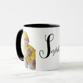 Aangepaste Mok voor foto- en naamkoffie (Voorkant links)
