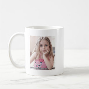 Aangepaste mok voor foto- en tekstkoffie