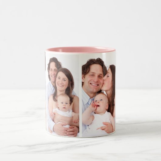 Aangepaste Mok voor fotocollage uit de 4-reeks (Center)