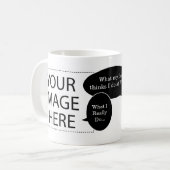 Aangepaste Mok voor fotokoffie met twee spraakbell (Voorkant links)