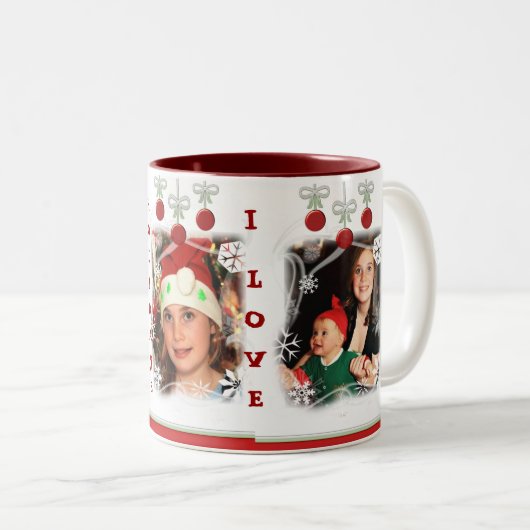 Aangepaste Mok voor foto's en kerstcadeautjes (Voorkant rechts)