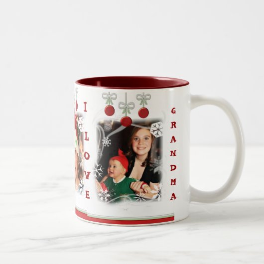 Aangepaste Mok voor foto's en kerstcadeautjes (Rechts)