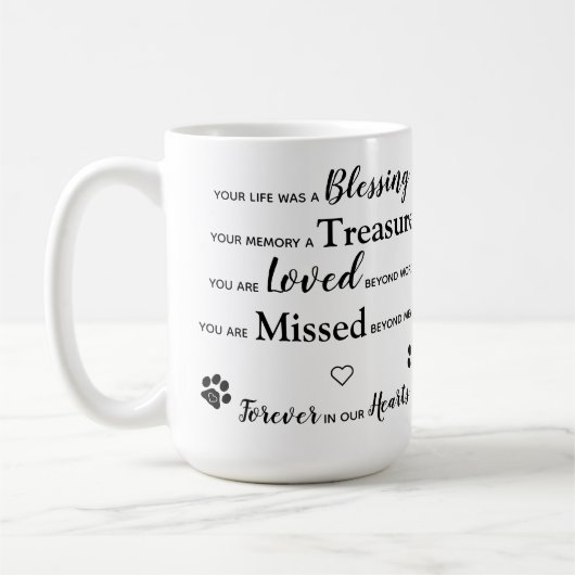 Aangepaste Mok voor foto's met verlies Gift Pet Me (Links)