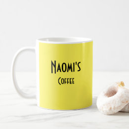 Aangepaste Mok voor gele koffie