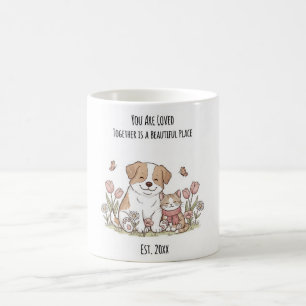 Aangepaste Mok voor honden- en kattenfamilies