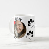 Aangepaste mok voor kattenliefhebbers met 2 foto's (Voorkant links)