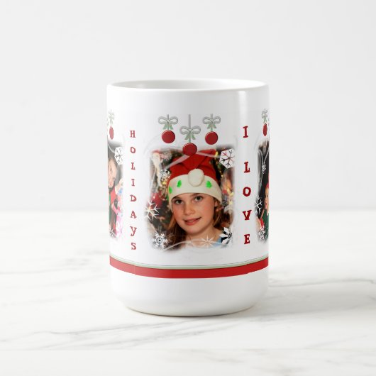 Aangepaste Mok voor kerstfoto's (Center)