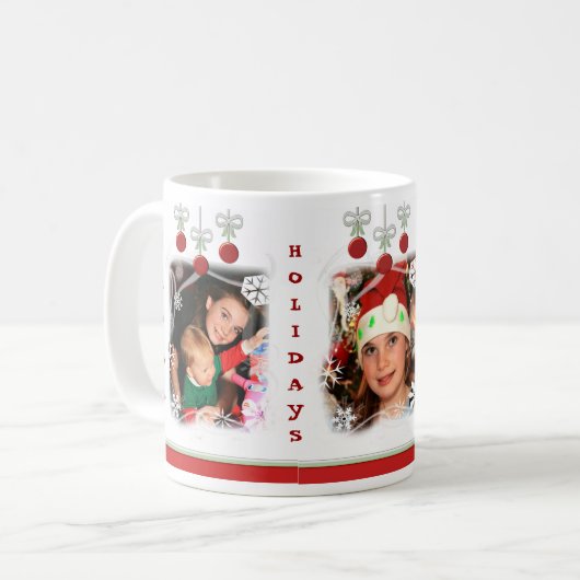 Aangepaste Mok voor kerstfoto's Oma (Voorkant links)