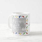 Aangepaste Mok voor kerstverlichting met foto's (Voorkant links)