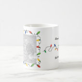 Aangepaste Mok voor kerstverlichting met foto's (Center)