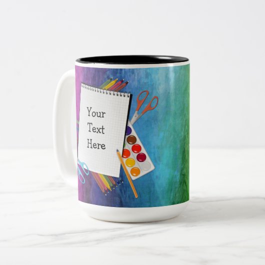 Aangepaste Mok voor kunstambachtelijke benodigdhed (Voorkant links)