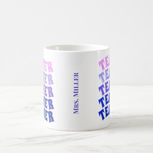 Aangepaste Mok voor loopbaandocent (Center)