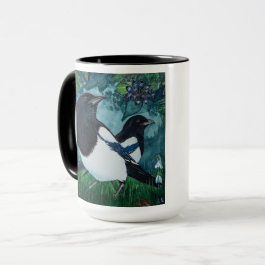 Aangepaste Mok voor Magpie Coffee (Voorkant links)