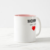 Aangepaste mok voor mama en papa cadeau voor babys (Voorkant rechts)