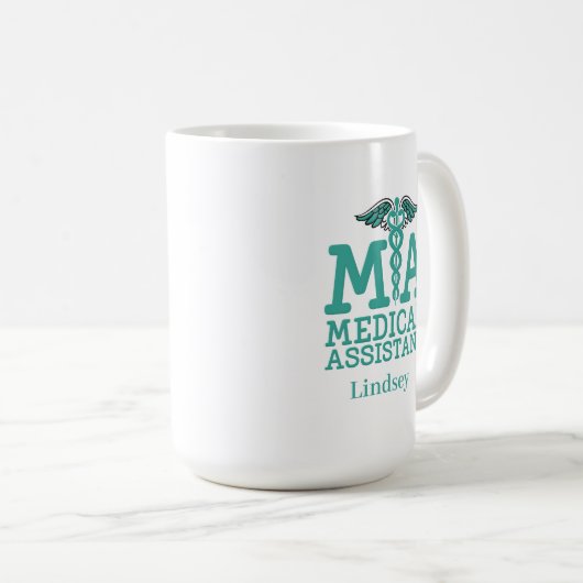 Aangepaste Mok voor medische assistenten (Voorkant rechts)