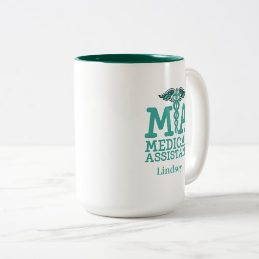 Aangepaste Mok voor medische assistenten (Voorkant rechts)