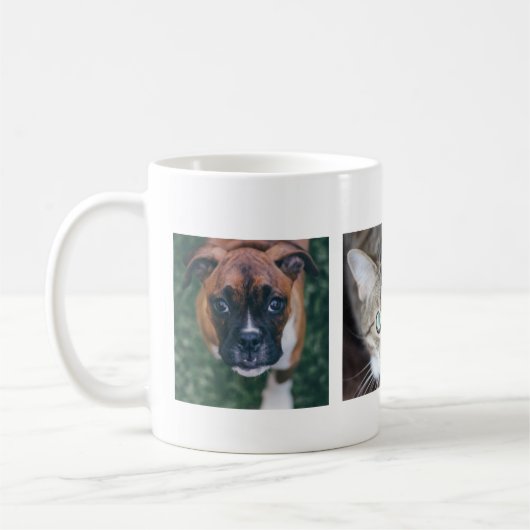 Aangepaste Mok voor meerdere foto's (Links)