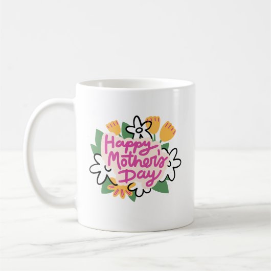 Aangepaste mok voor Moederdag - Cadeau voor moeder (Links)
