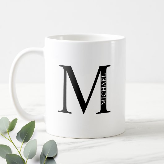 Aangepaste Mok voor monogram en naam koffie