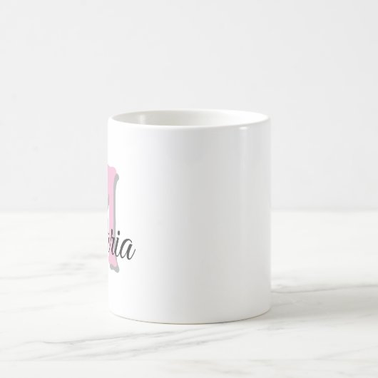 Aangepaste Mok voor monogram naam (Center)