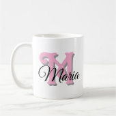 Aangepaste Mok voor monogram naam (Links)
