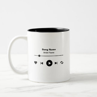 Aangepaste Mok voor muziekspeler met twee toonaang