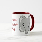 Aangepaste Mok voor olifanten (Voorkant rechts)