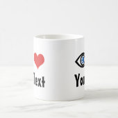 Aangepaste Mok voor ooghart (I-liefde) (Center)