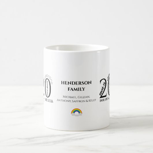 Aangepaste Mok voor pandemische koffie van 2020 (Center)