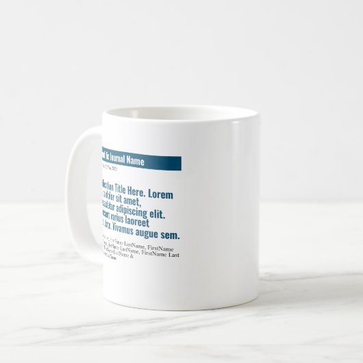 Aangepaste Mok voor publicaties in de klassieke vo (Voorkant links)