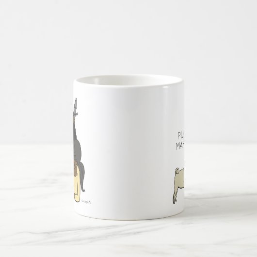 Aangepaste Mok voor Pug Mama Coffee (Center)