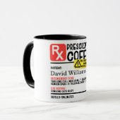 Aangepaste Mok voor receptplichtige koffie (Voorkant links)