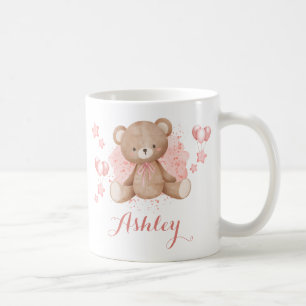 Aangepaste Mok voor roze Teddy Bear Coffee