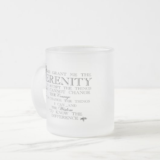 Aangepaste Mok voor Serenity Prayer (Voorkant links)