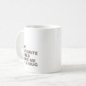 Aangepaste Mok voor Typografie met Initiaal (Voorkant links)