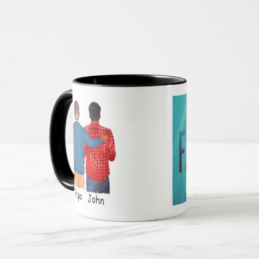 Aangepaste Mok voor vader | Gepersonaliseerde cade (Voorkant links)