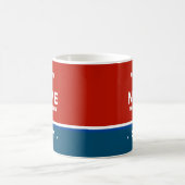 Aangepaste mok voor verkiezingscampagne in de staa (Center)