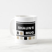 Aangepaste Mok voor vierkant ontwerp (Voorkant links)