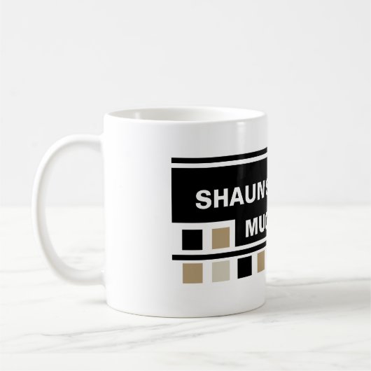 Aangepaste Mok voor vierkant ontwerp (Links)