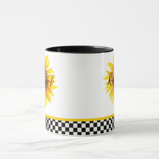 Aangepaste mok voor zonnebloemkoffie (Midden)