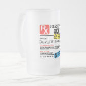 Aangepaste Mok voorschrijvingsbier (Voorkant links)