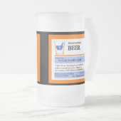 Aangepaste Mok voorschrijvingsbier (Voorkant rechts)