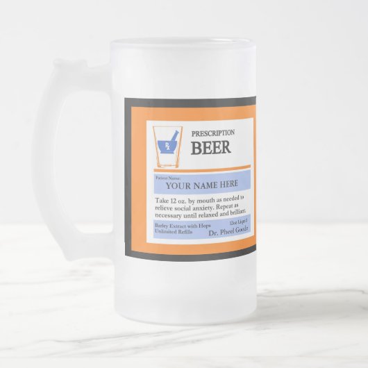 Aangepaste Mok voorschrijvingsbier (Links)