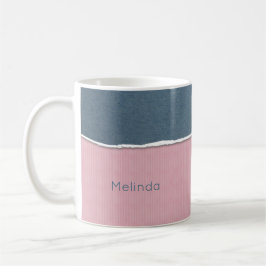 Aangepaste mokken voor blauwe en roze textuur