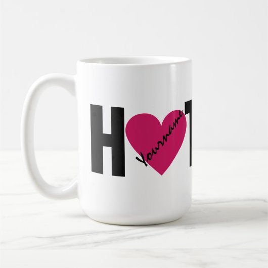 aangepaste mokken voor "HOT STUFF" (Links)