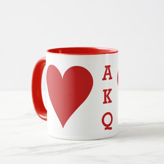 Aangepaste mokken voor kaartafspeelprogramma's - H (Voorkant links)