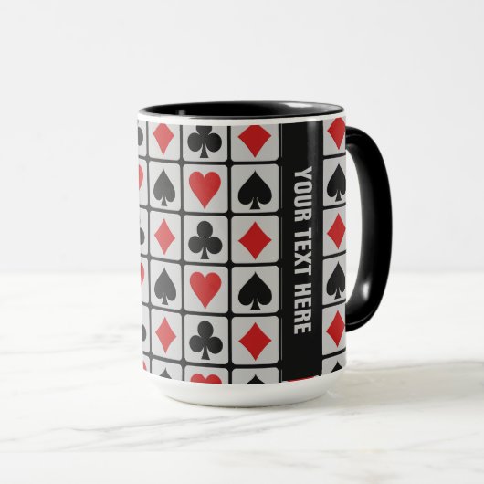 Aangepaste mokken voor kaartspeler (Voorkant rechts)