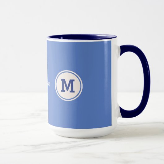 Aangepaste mokken voor monogram, naam en kleur (Rechts)