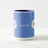 Aangepaste mokken voor monogram, naam en kleur (Midden)