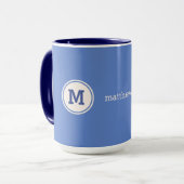 Aangepaste mokken voor monogram, naam en kleur (Voorkant links)